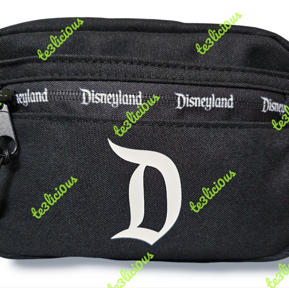 DISNEYLAND MINI BLACK FANNY PACK EAR HOLDER - Picture 2 of 10